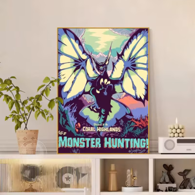 Monster Hunter Winged Beast Wall Art