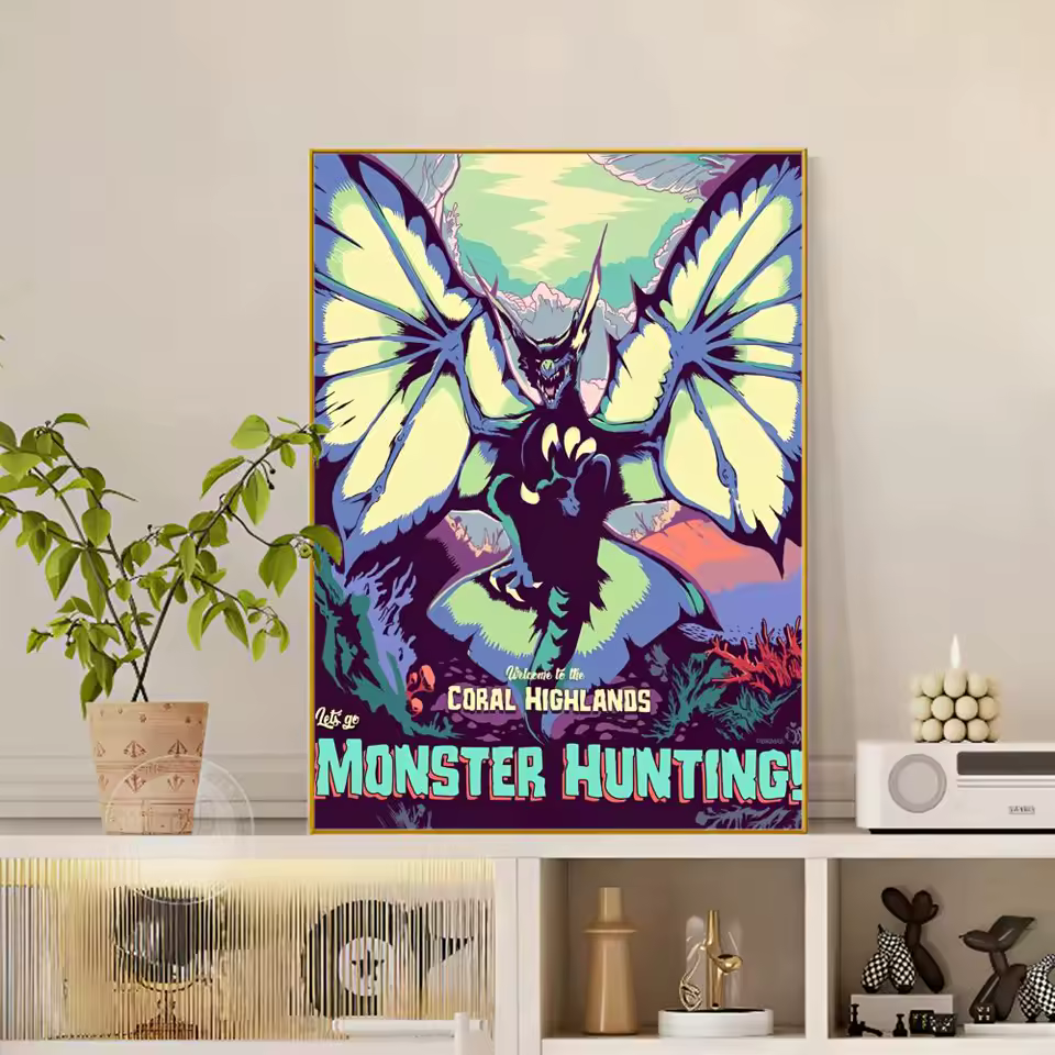 Monster Hunter Winged Beast Wall Art