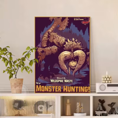 Monster Hunter Ancient Serpent Wall Art