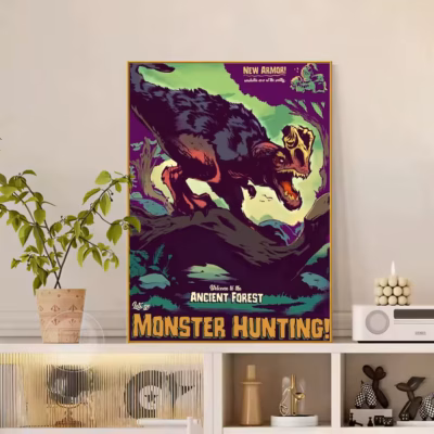 Monster Hunter Savage Dragon Wall Art