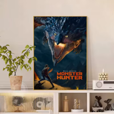 Monster Hunter Elder Dragon Clash Wall Art