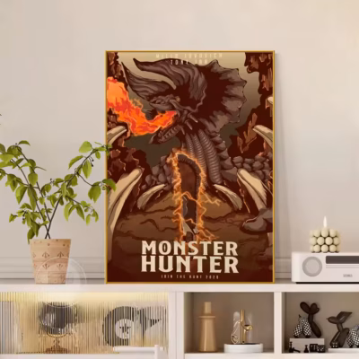 Monster Hunter Roaring Brute Wall Art