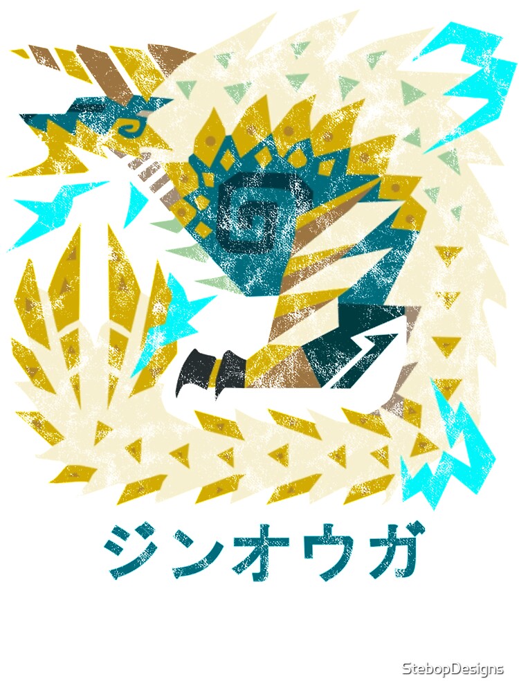 Iceborne Zinogre Kanji Icon Throw Pillow - Image 2