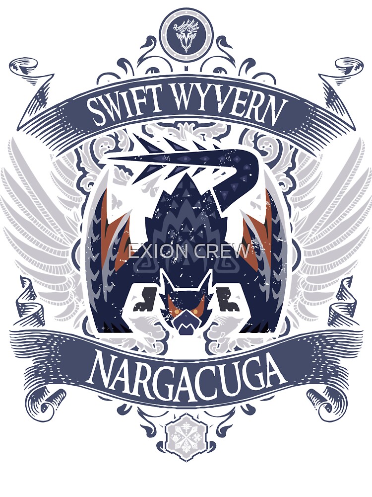 Nargacuga Signature Vintage Throw Pillow - Image 2