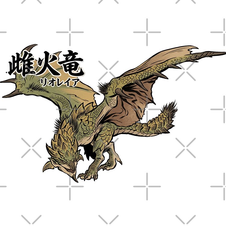 Rathian Female Fire Wyvern Tote Bag - Image 2