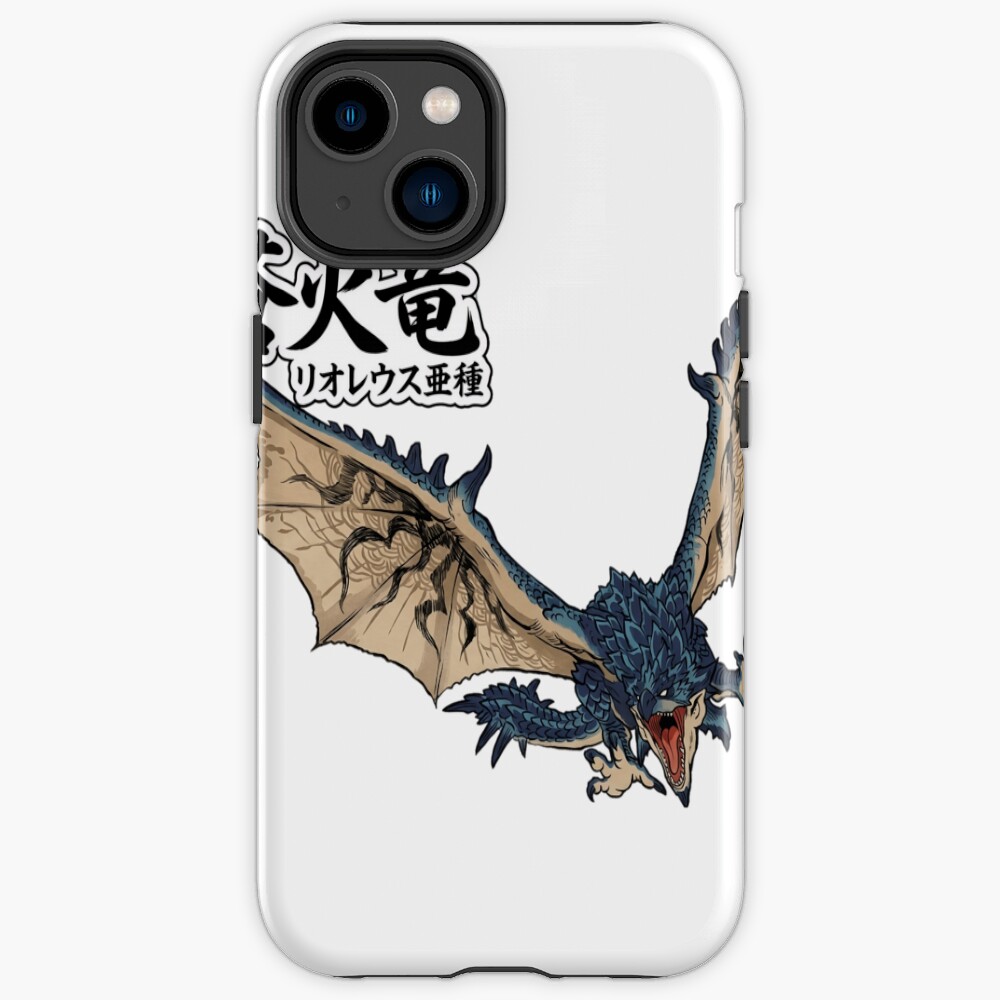 Azure Rathalos The Azure Fire Wyvern Iphone Case