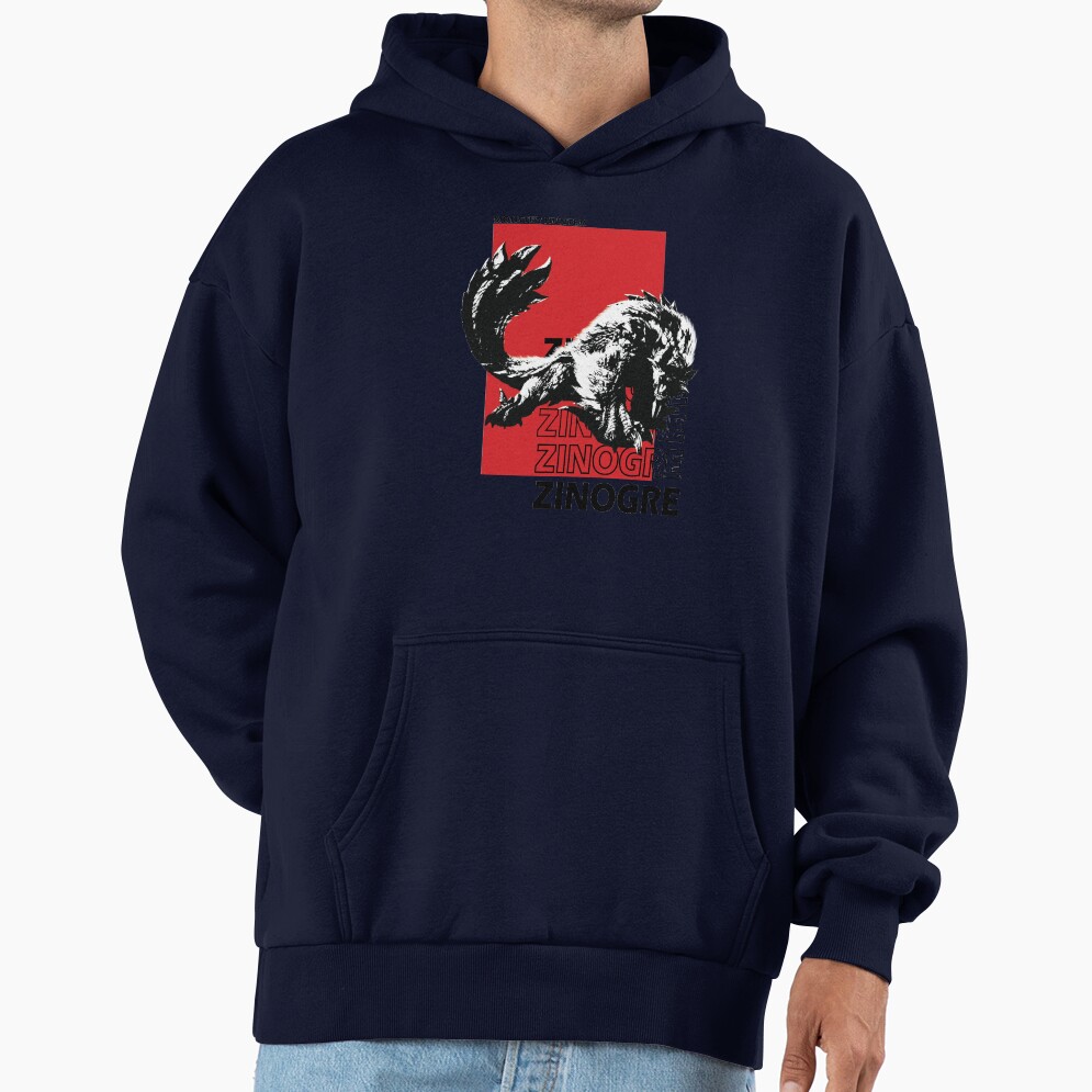 Black And White Zinogre Hoodie - Image 5