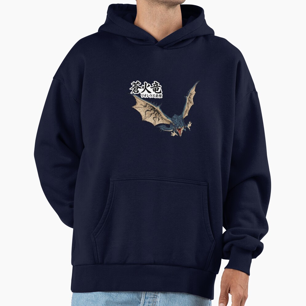 Azure Rathalos The Azure Fire Wyvern Hoodie - Image 5