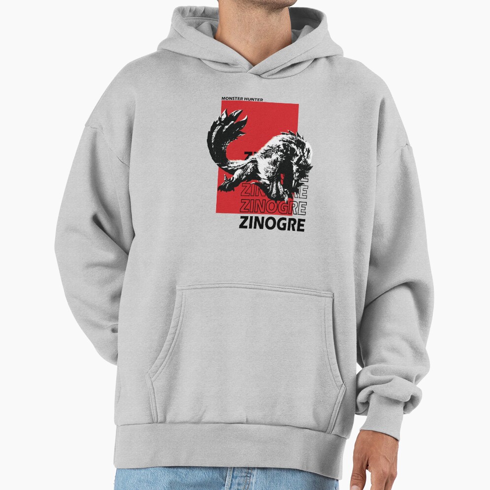 Black And White Zinogre Hoodie - Image 4
