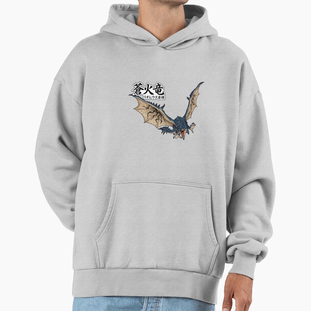 Azure Rathalos The Azure Fire Wyvern Hoodie - Image 4