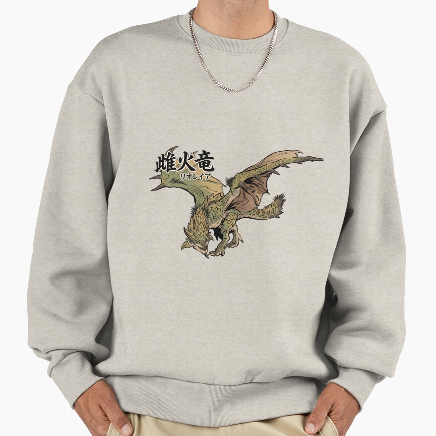Rathian Female Fire Wyvern Sweatshirt - Image 3