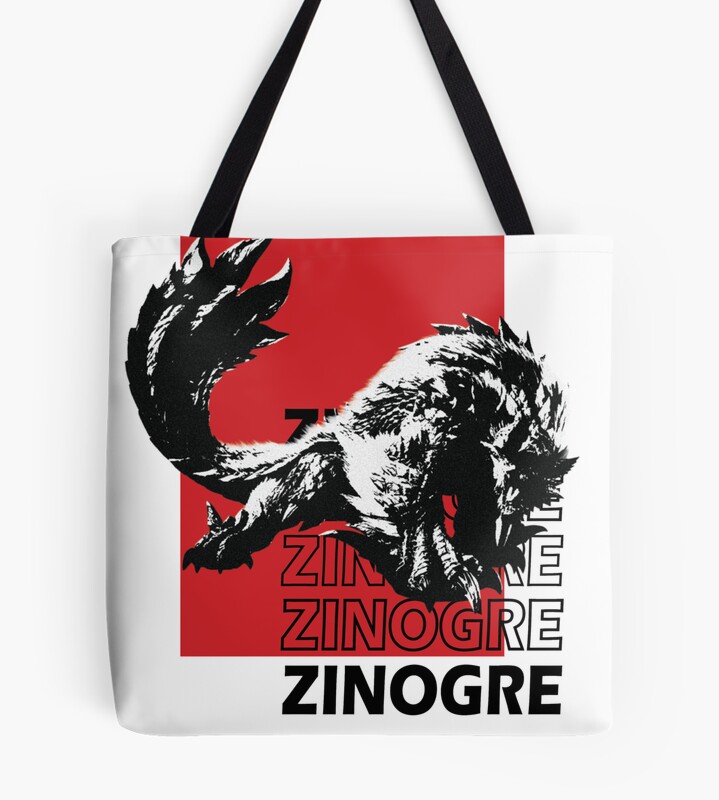 Black And White Zinogre Tote Bag