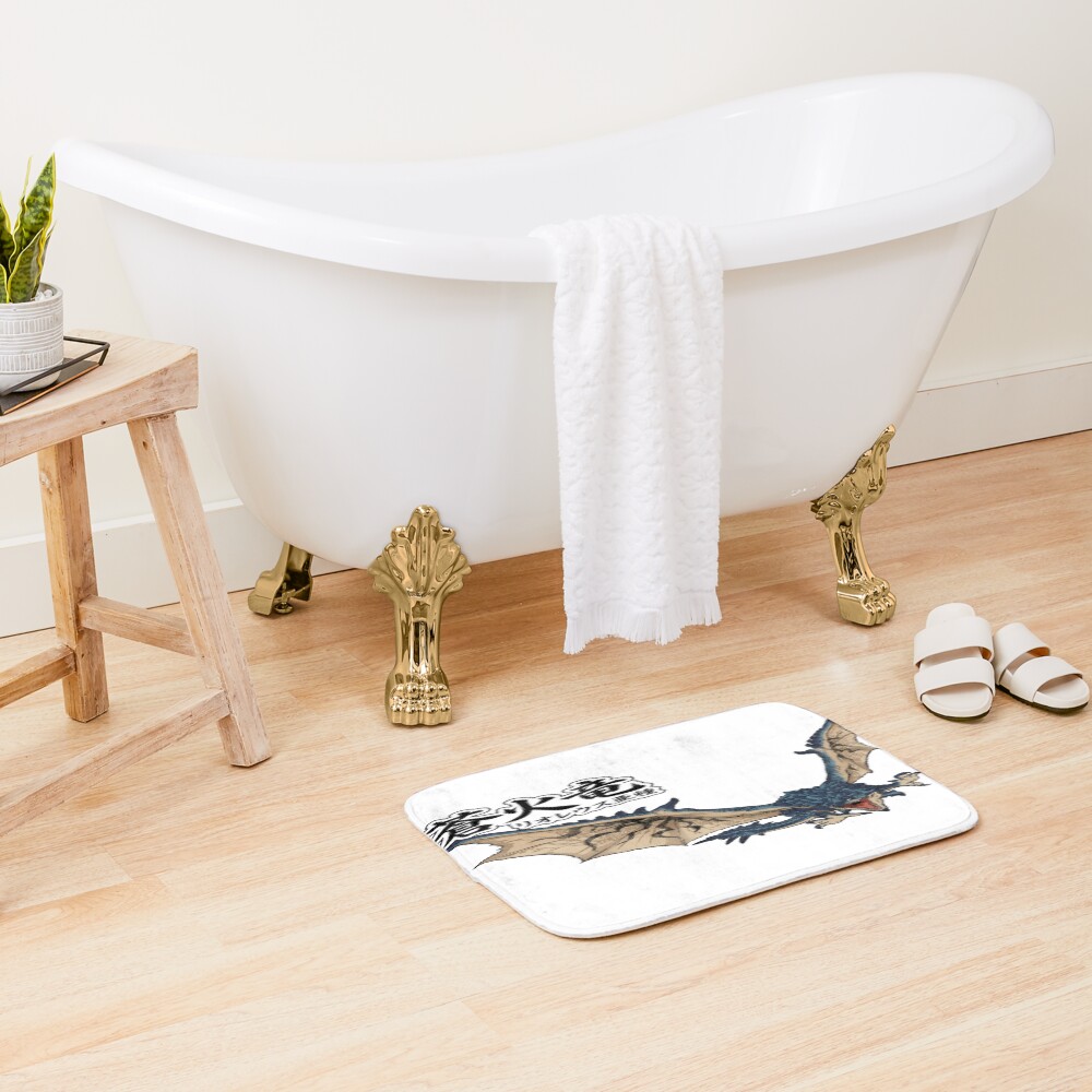 Azure Rathalos The Azure Fire Wyvern Bath Mat - Image 2