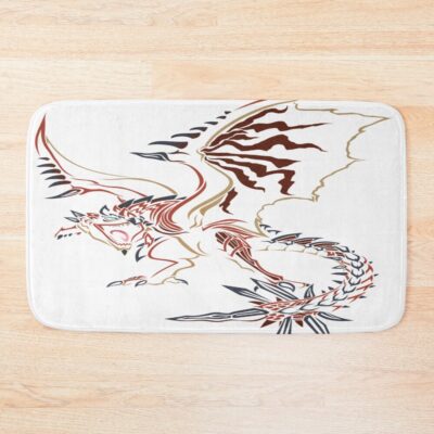 Rathalos Monster Hunter World Bath Mat