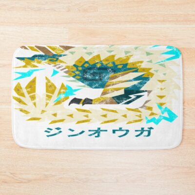 Iceborne Zinogre Kanji Icon Bath Mat