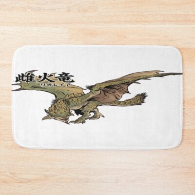 Rathian Female Fire Wyvern Bath Mat