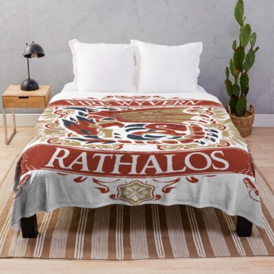 Rathalos Signature Vintage Throw Blanket