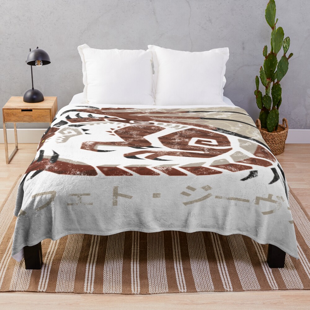 Monster Hunter Iceborne Safi Jiiva Throw Blanket