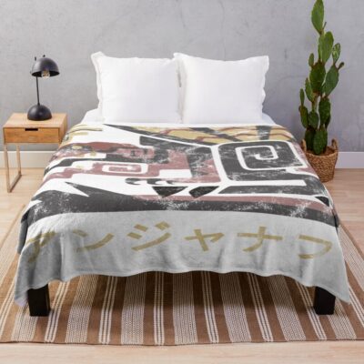 Monster Hunter Anjanath Icon Throw Blanket