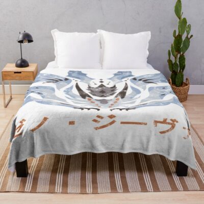 Monster Hunter Xeno Jiiva Kanji Throw Blanket