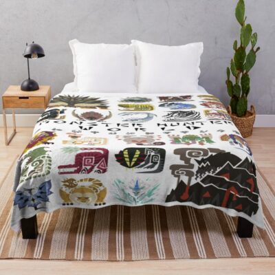 Monster Hunter World Throw Blanket