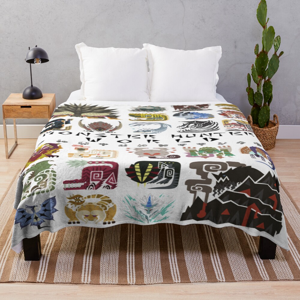 Monster Hunter World Throw Blanket