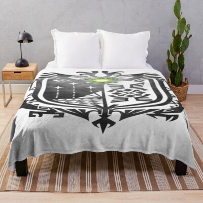 Monster Hunter World Logo Throw Blanket