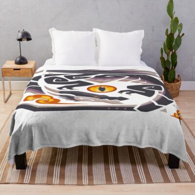 Fatalis Monster Hunter Design Throw Blanket