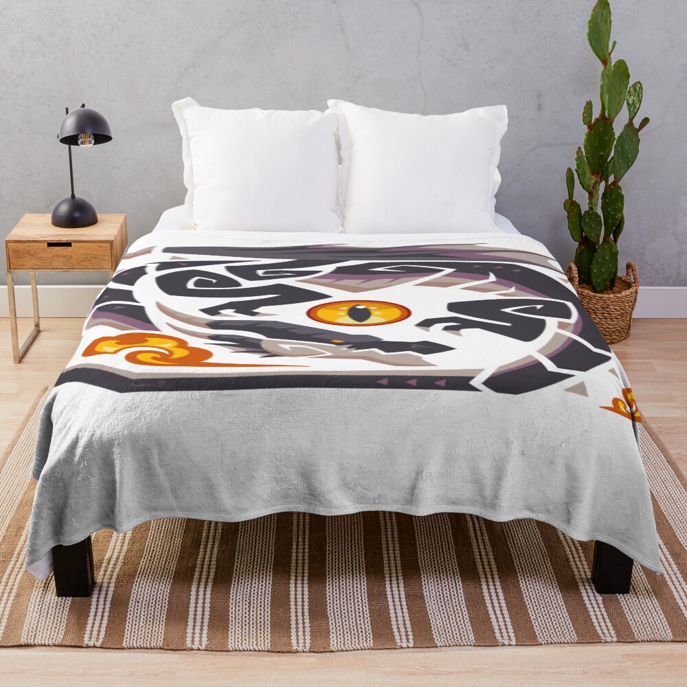 Fatalis Monster Hunter Design Throw Blanket