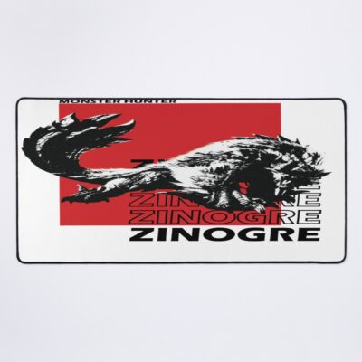 Black And White Zinogre Mouse Pad