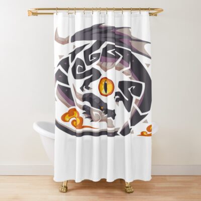 Fatalis Monster Hunter Design Shower Curtain