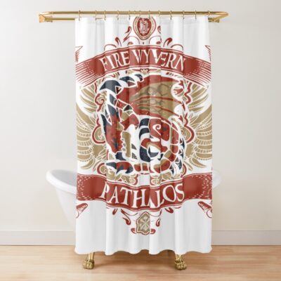 Rathalos Signature Vintage Shower Curtain