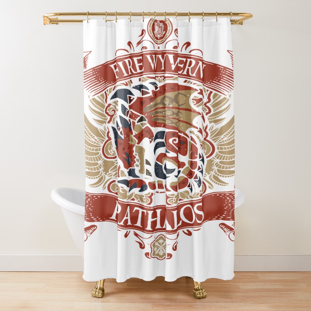Rathalos Signature Vintage Shower Curtain