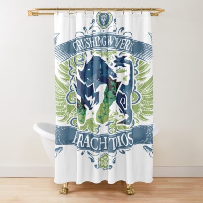 Brachydios Signature Vintage Shower Curtain