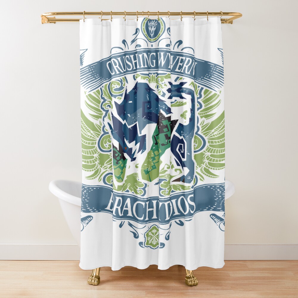 Brachydios Signature Vintage Shower Curtain