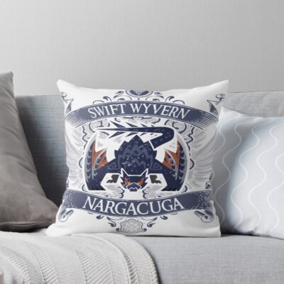 Nargacuga Signature Vintage Throw Pillow